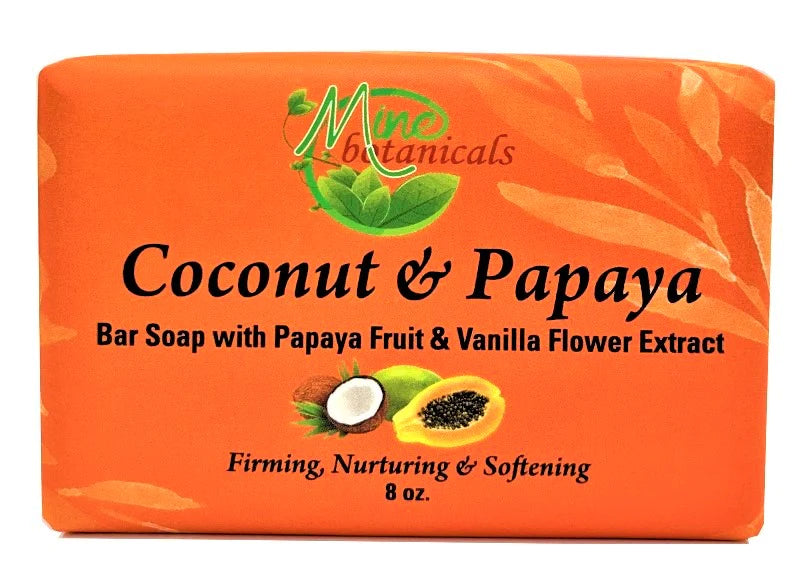 Coconut & Papaya Bar Soap Live Life Healthy The Herbal Way