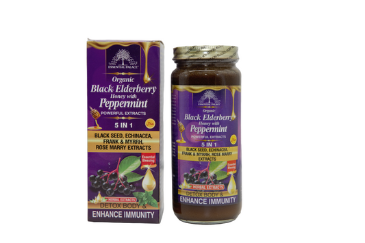 Organic Black ElderBerry with Peppermint Live Life Healthy The Herbal Way