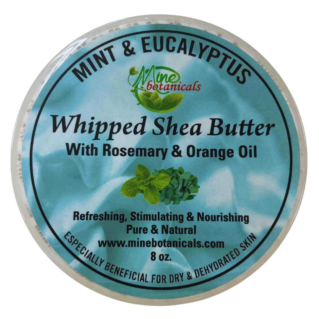 MINT & EUCALYPTUS Whipped Shea Butter Live Life Healthy The Herbal Way