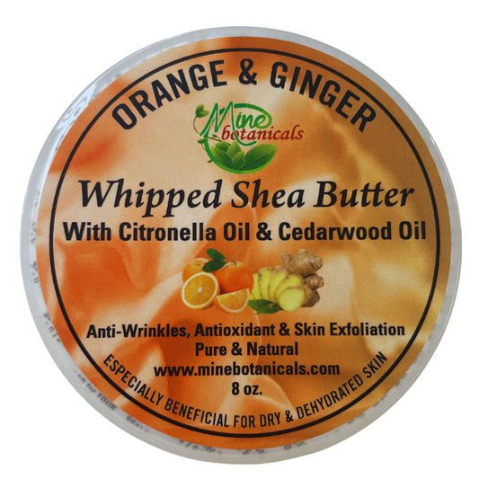 ORANGE GINGER Whipped Shea Butter Live Life Healthy The Herbal Way