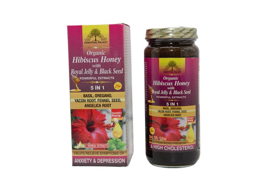 Organic Hibiscus Honey with Royal Jelly & Black Seed-Live Life Healthy The Herbal Way