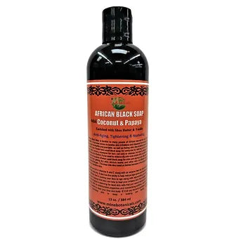 African Black Soap With Coconut & Papaya Live Life Healthy The Herbal Way