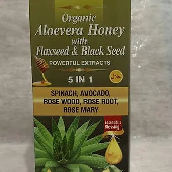 Organic Aloe Vera Honey with Flax Seed & Black Seed Live Life Healthy The Herbal Way